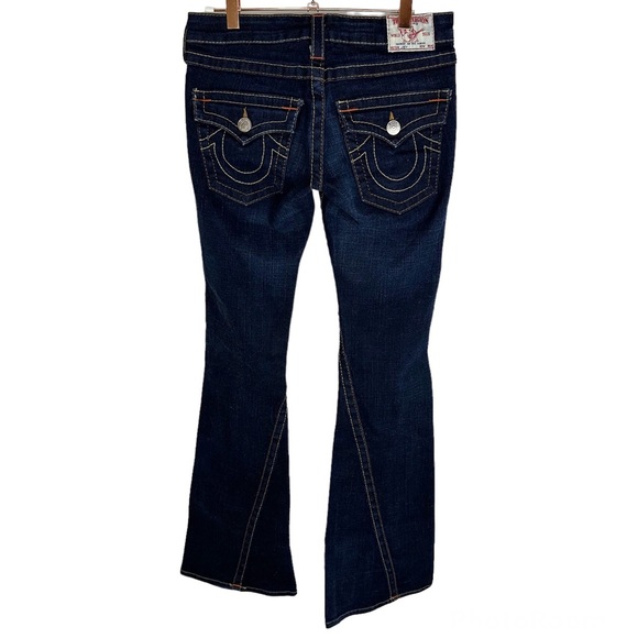True Religion Joey Big T Stitch Flare Jean Size 27 - Picture 4 of 15